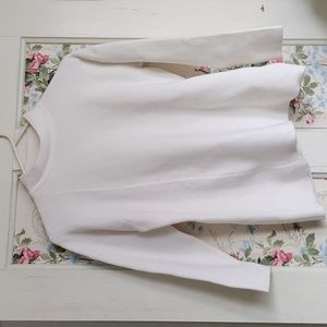 Ribbed High-neck sweater 3/4 sleeve